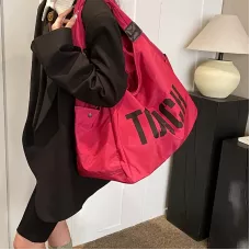 大容量トートバッグ シングルショルダーストラップ付き
